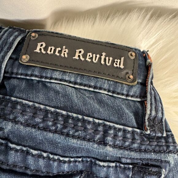 Rock Revival Jen Denim Boot Cut Jeans Sz 26 - Picture 6 of 14